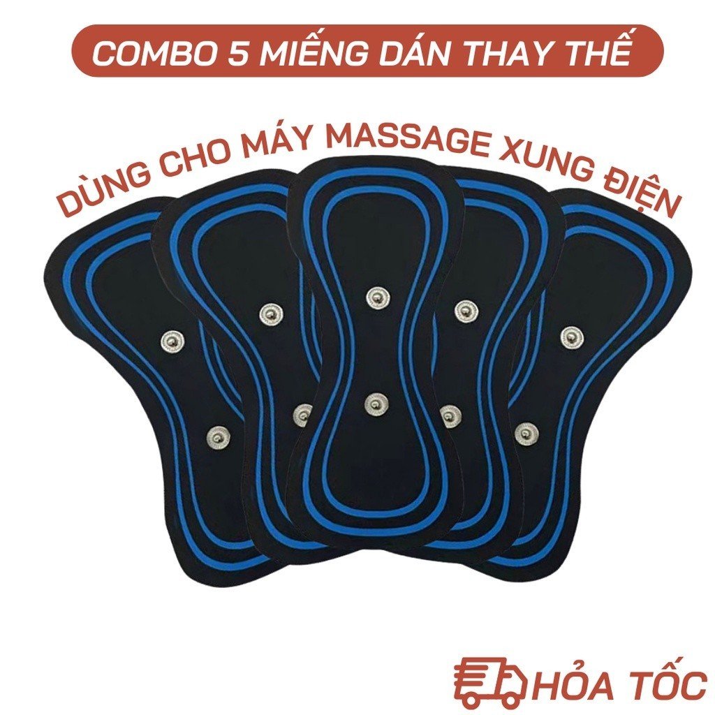 Combo 5 Miếng Dán Hình Bướm Có Gel Phù Hợp Mọi Loại Máy Massage Xung Điện EMS