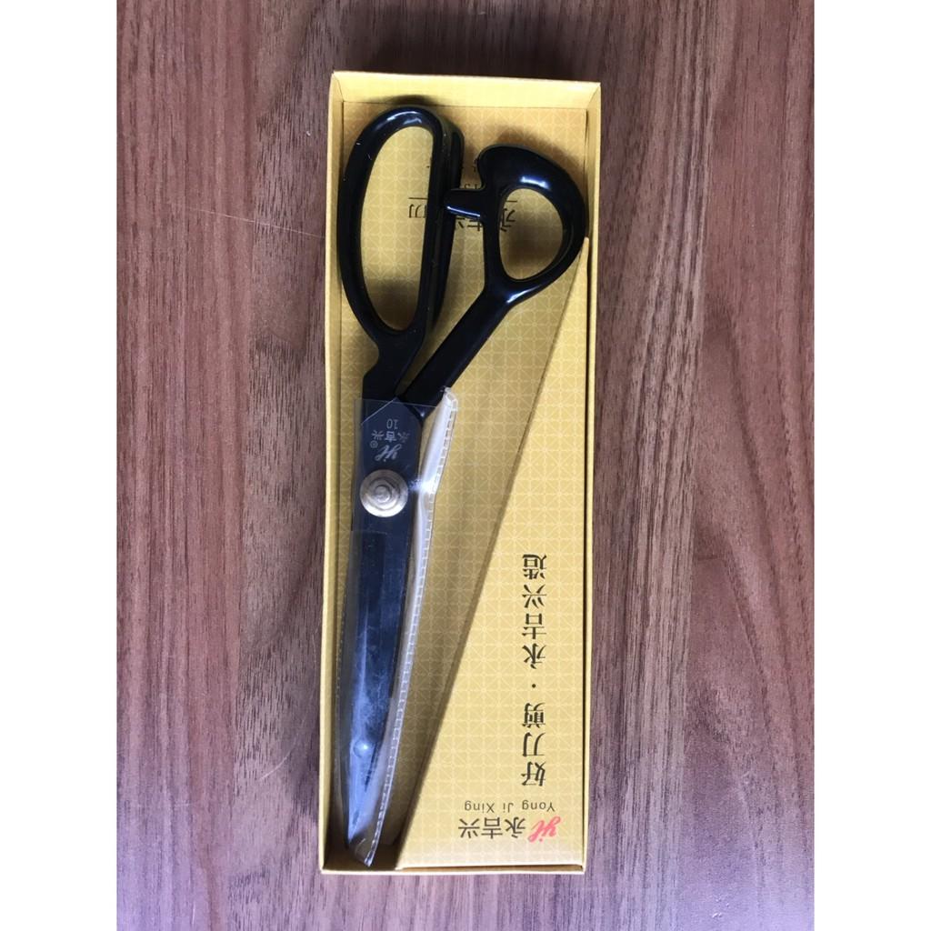 Kéo cắt vải chuyên nghiệp ngọt và nhẹ , kéo cắt hộp vàng có 4 size 9 , 10 ,11, 12 kéo cắt vải lưỡi cắt đen hộp vàng