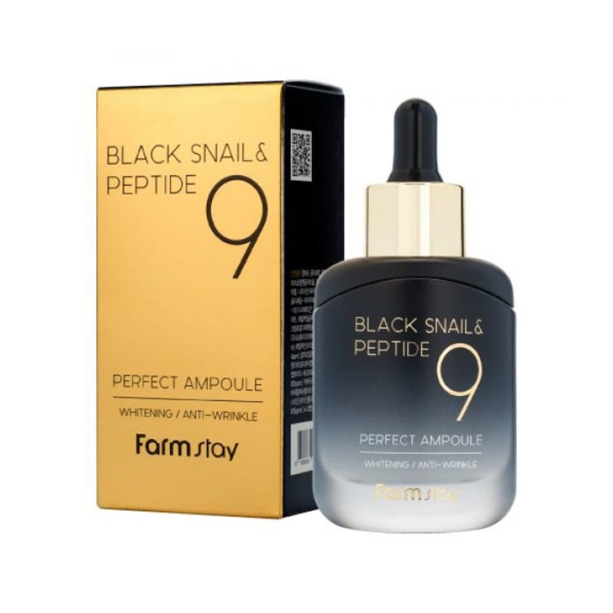 Serum dưỡng trắng và chống lão hóa từ ốc sên và Peptide 9-Black Snail &amp; Perfect 9 Ampoule