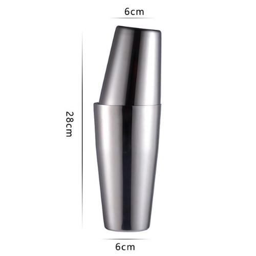 Bình lắc Shaker, bình Cocktail pha chế 2 mảnh Boston 50ml-500ml, dụng cụ pha chế an toàn dễ dàng sử dụng ở quán bar