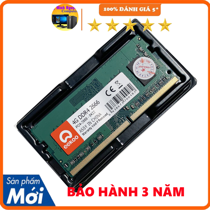 Ram Laptop Eekoo DDR4 4gb, DDR4 8gb bus 2666 - Hàng chính hãng