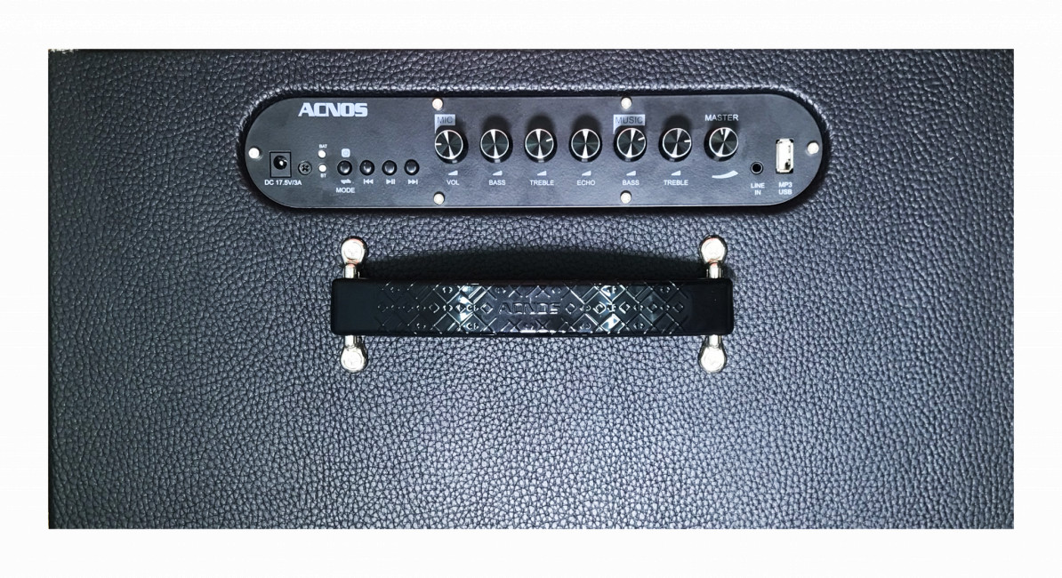 Dàn Âm Thanh Karaoke Di Động ACNOS CS250PU kèm 2 cây micro Võ Nhôm UHF - Hàng Chính Hãng