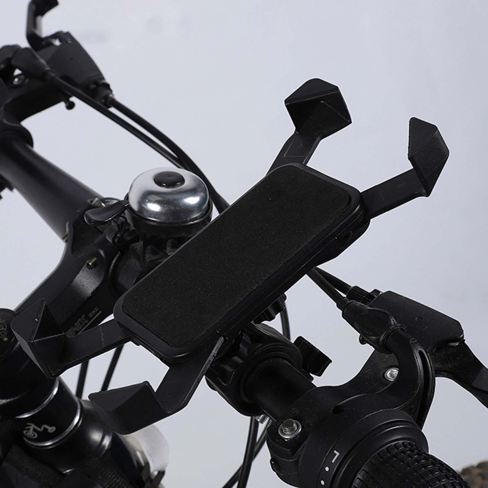 Universal Bike Motorcycle Handlebar Mount Holder Mobile Phone Bracket Black