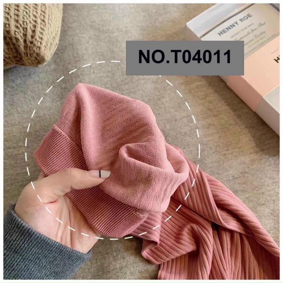 Bộ Quần Áo giữ nhiệt nữ Len Tăm Bộ Ngủ mặc ở Nhà thu đông Siêu Ấm Áp Co Giãn 4 Chiều PINK STORE alida2010