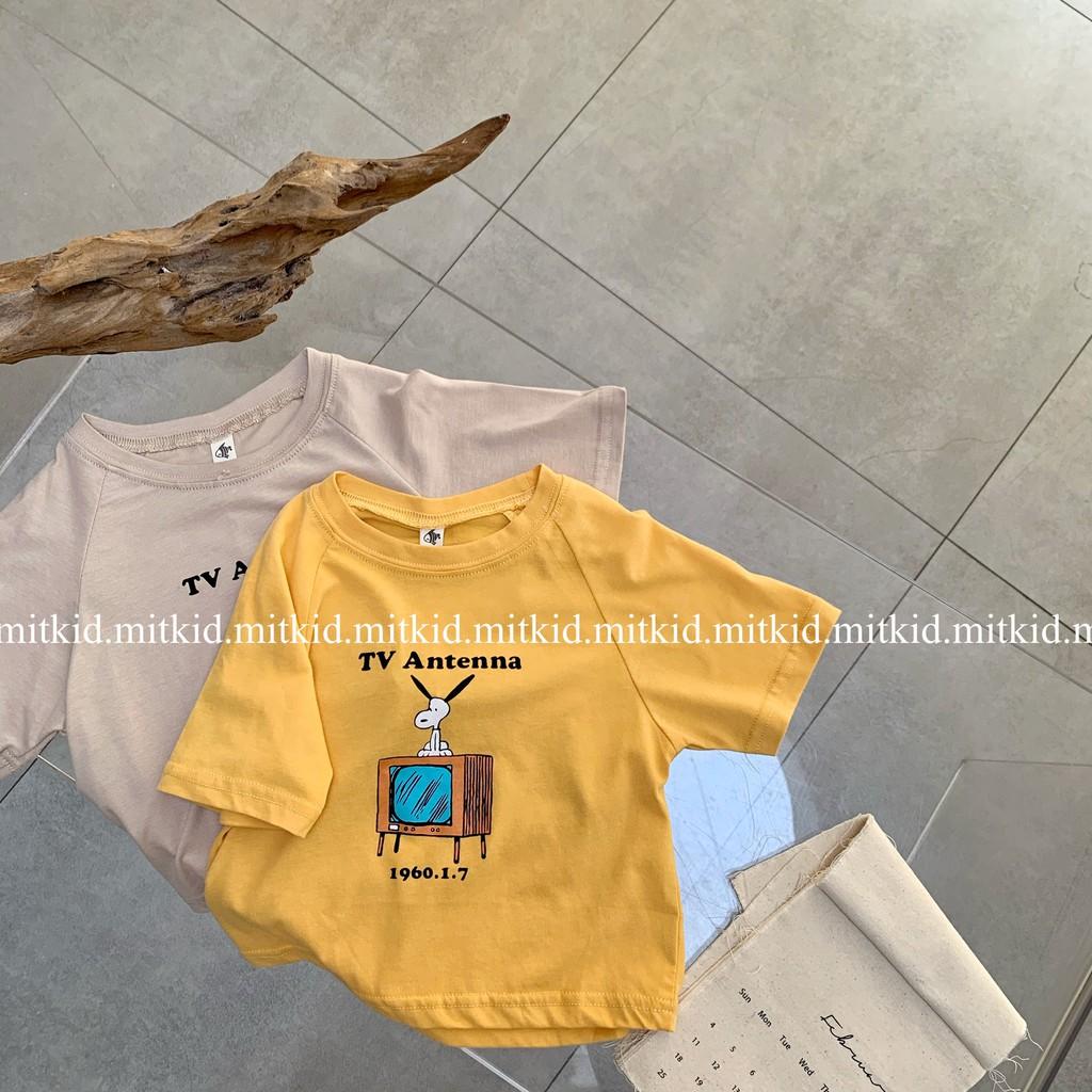 Áo phông họa tiết cho béÁo chất liệu thun COTTON BASIC cho bé