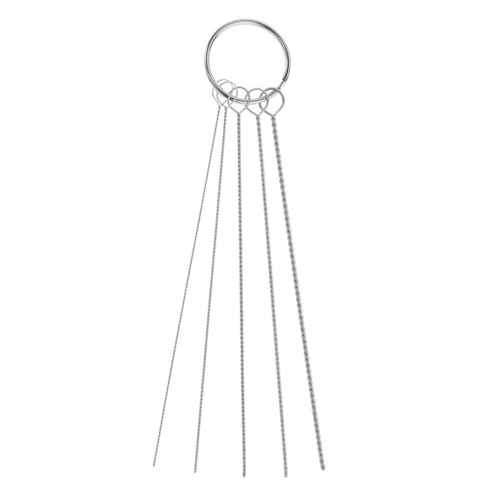5pcs Precision Airbrush Cleaning Needles Tool for Cleaning Airbrush Machine