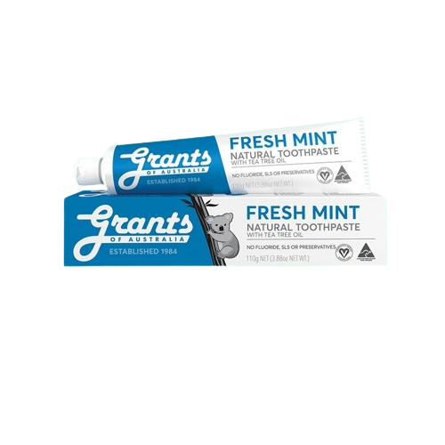 Kem đánh răng thảo dược Grants Freshmint 110g hơi thở thơm mát ngừa viêm nướu, ê buốt, chảy máu chân răng
