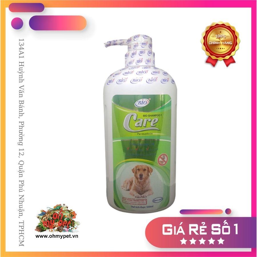 Sữa Tắm Bio Care 500ml Diệt Ve Rận, Bọ Chét, Khử Mùi Chó Mèo