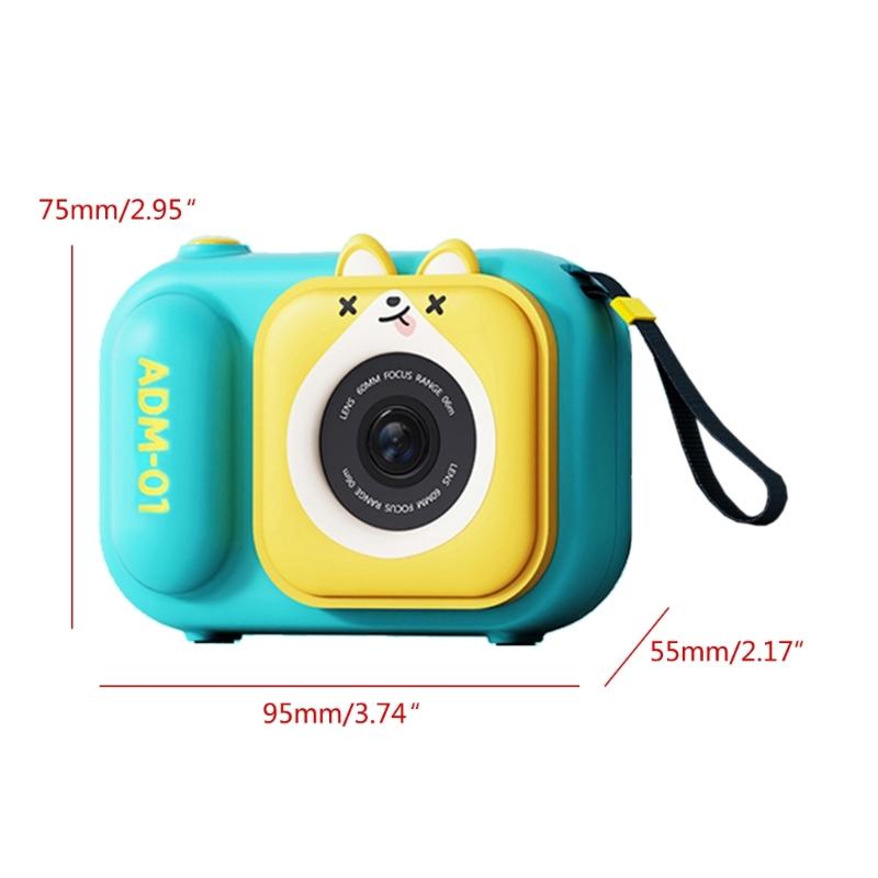Máy ảnh ba chân tay S11 Máy ảnh Kid Máy ảnh kỹ thuật số dễ thương Máy ảnh phim hoạt hình Trẻ em Đồ chơi giáo dục tốt nhất Giáng sinh Quà tặng DXAC Màu sắc: BN