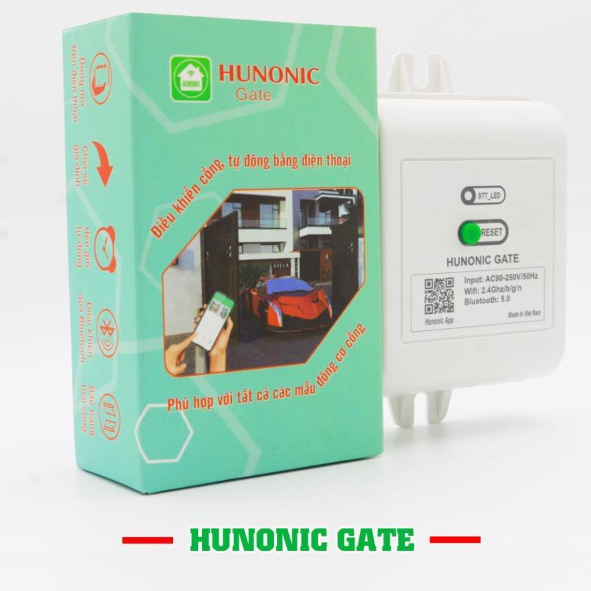 Bộ điều khiển cổng tự động Hunonic Gate| Điều khiển từ xa bằng điện thoại không cần Wifi| Hàng Việt Nam-Hàng chính hãng