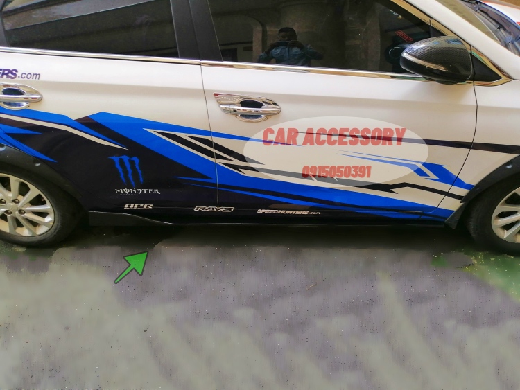 Lip hông Lip Sườn Hyundai mẫu độ cho xe Hyundai Accent