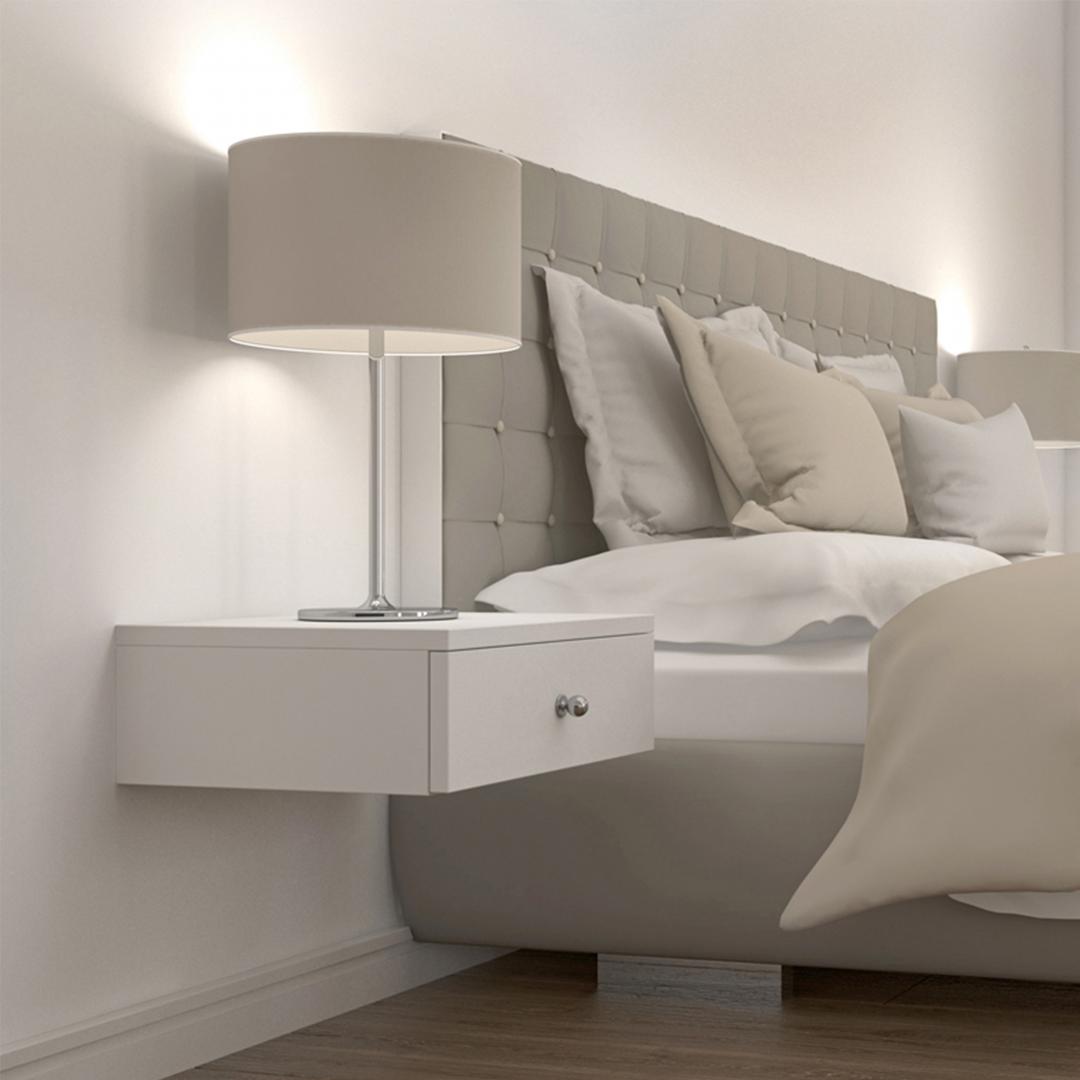 Tủ gỗ đầu giường hiện đại SMLIFE Nikita | Gỗ MDF dày 17mm chống ẩm | D40xR35xC18cm