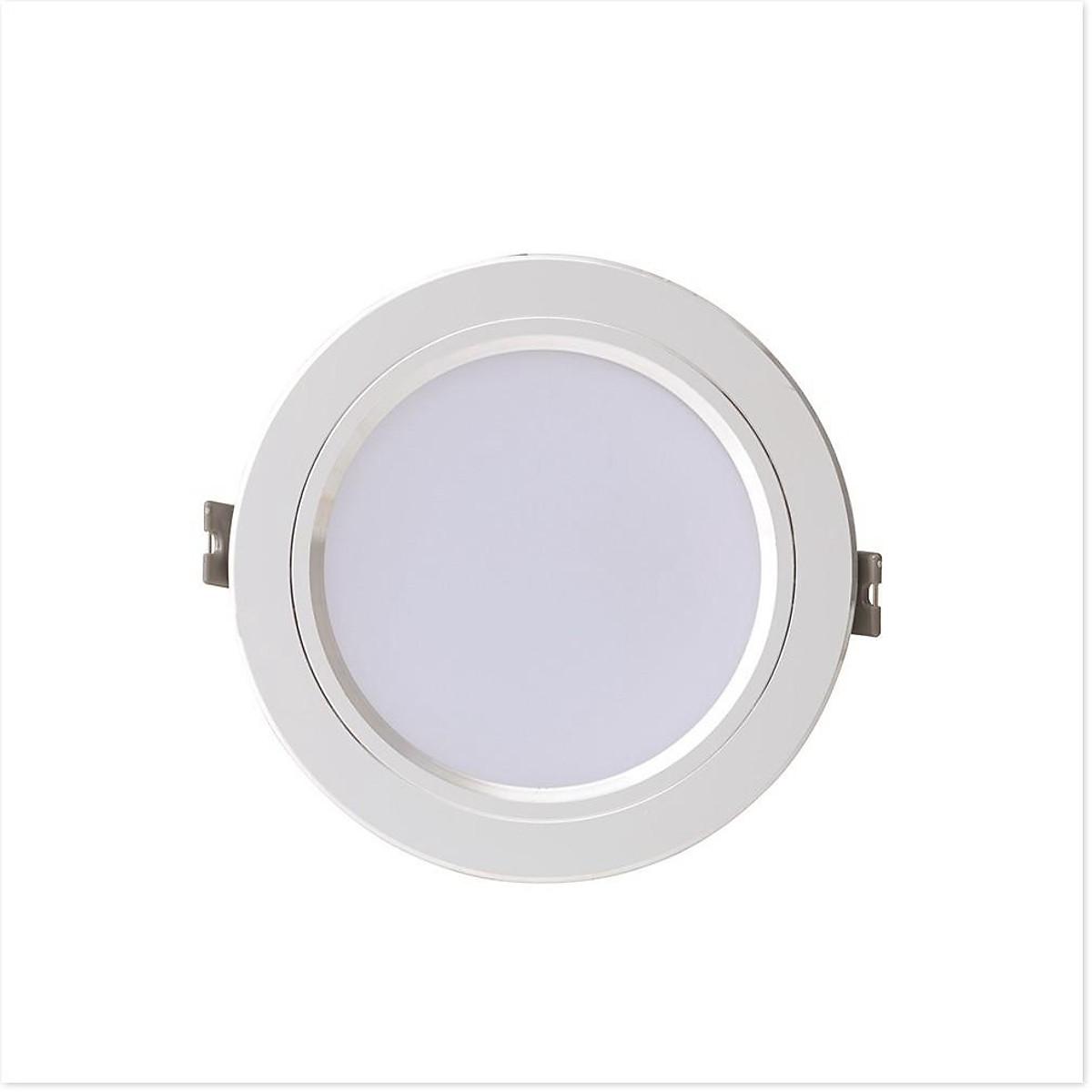 Đèn LED Downlight âm trần đổi màu 12W Rạng Đông AT10 ĐM 110/12W, Viền mạ bạc tinh tế