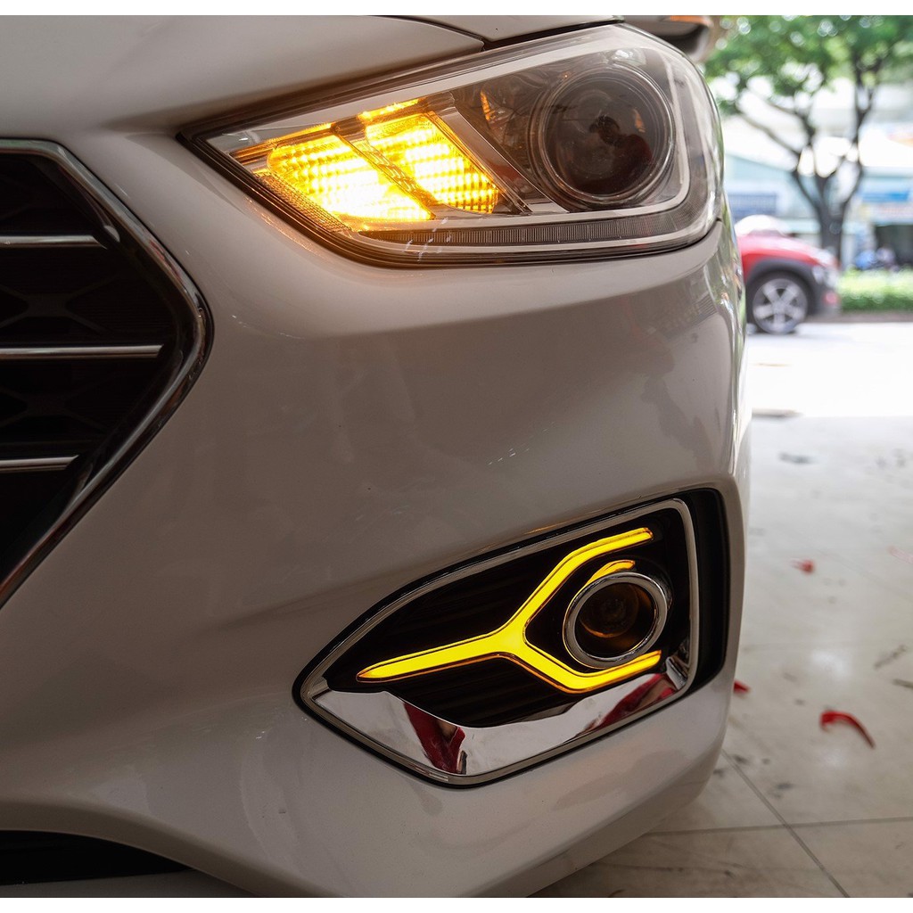 Led Gầm Trước + Sau Xe Hyundai Accent 2018 2019 2020- Hàng đẹp