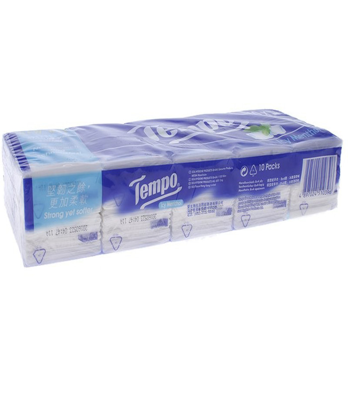 Combo 2 lốc khăn giấy Tempo Icy Menthol 30x10x8