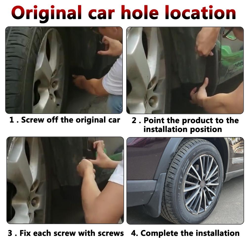 FENDER Set 4 tấm chắn bùn màu đen cho xe Chery Tiggo 7 Pro 2020-2021