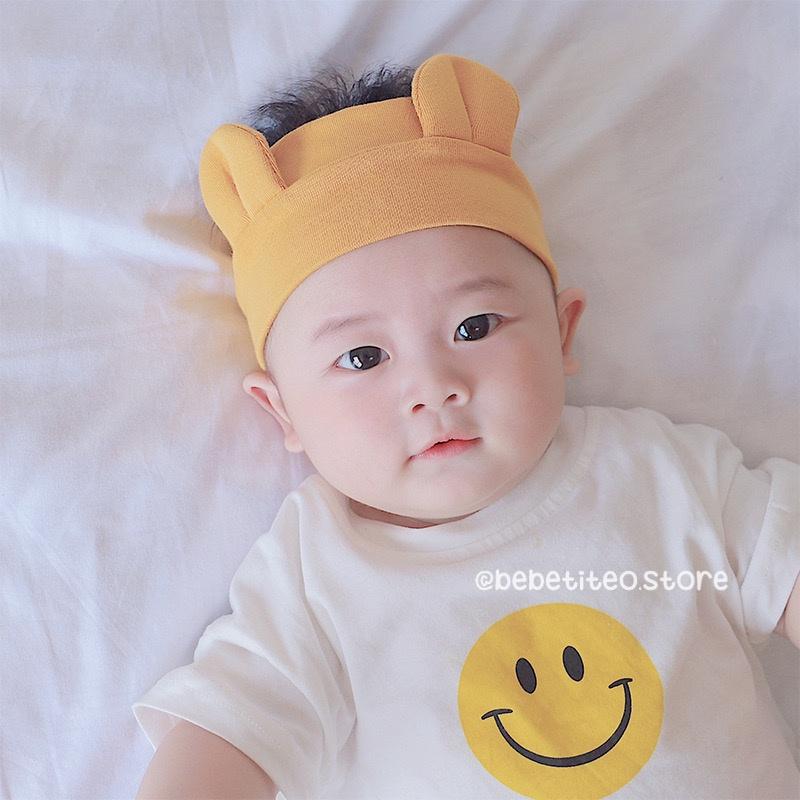 Băng Đô Tai Gấu Turban Tai Gấu Hàn Quốc Siêu Yêu Cho Bé Bebé Tí Tẹo