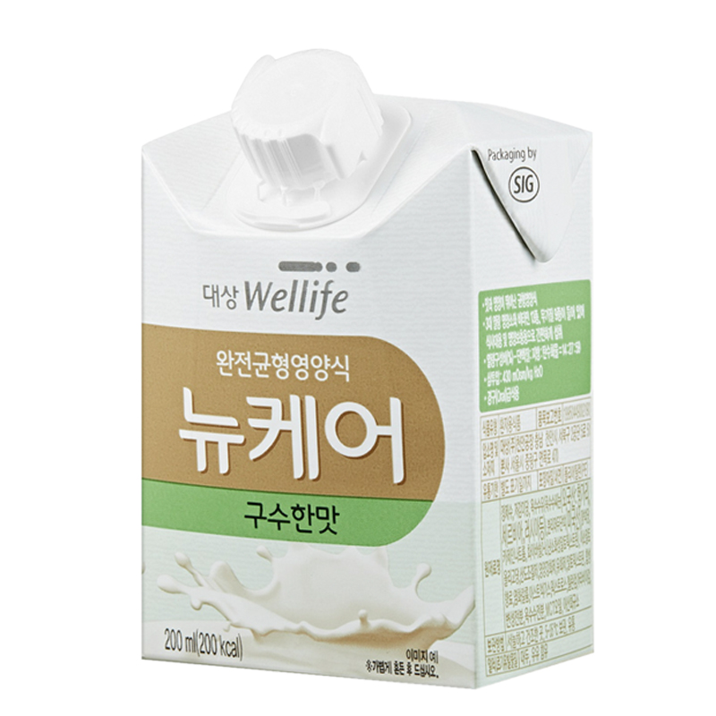 [Sữa uống liền bổ sung dinh dưỡng vị Gạo rang 200ml] Daesang Wellife/ NUCARE roasted rice