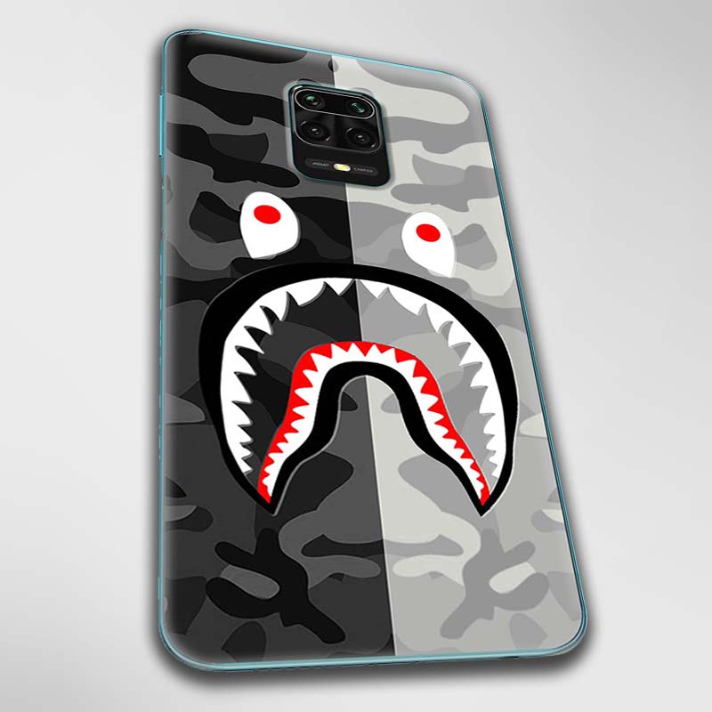 Ốp lưng dành cho Xiaomi Redmi Note 9, 9 Pro, 9S mẫu Bape