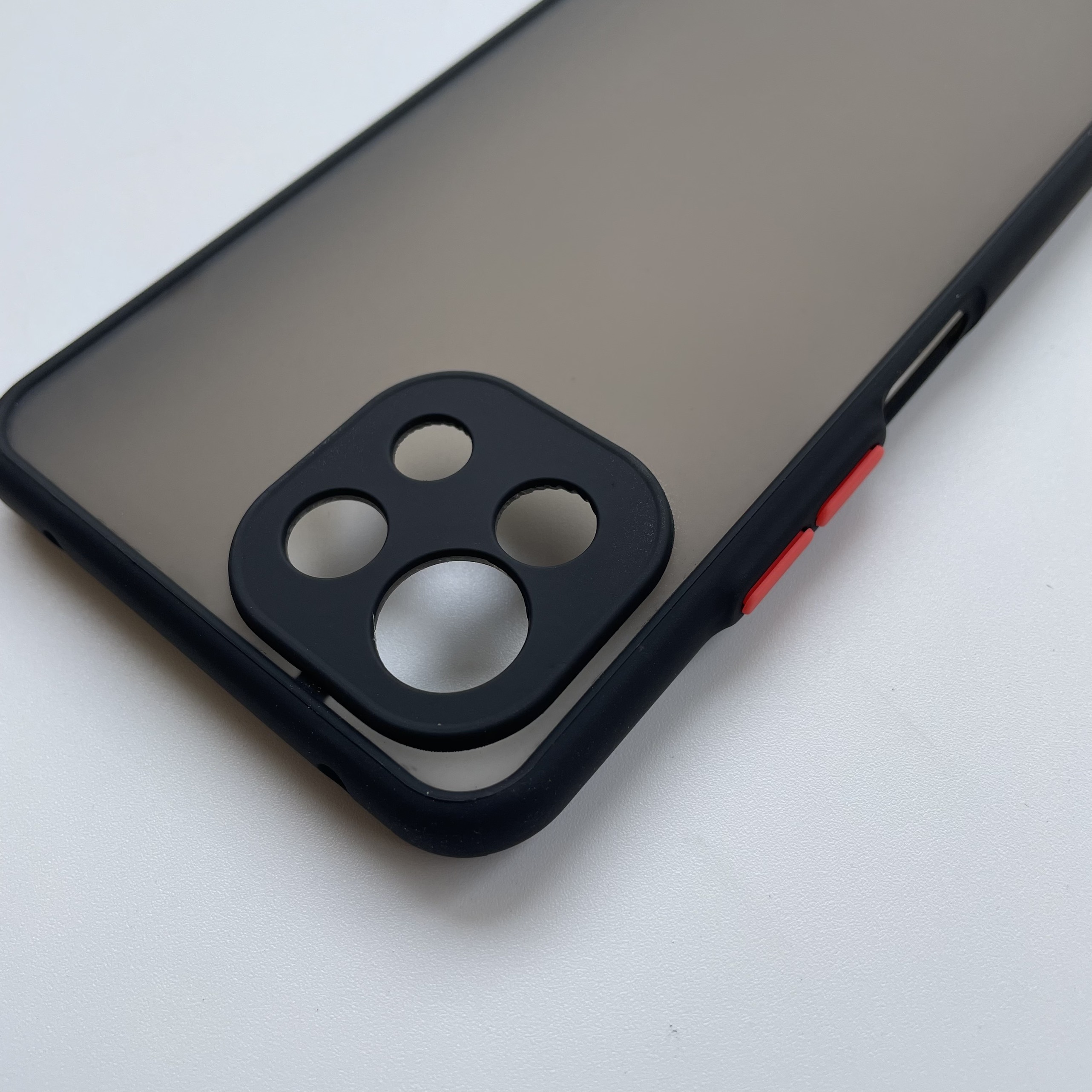 Ốp lưng cứng nhám mờ viền silicon bảo vệ camera cho Xiaomi Mi11 Lite