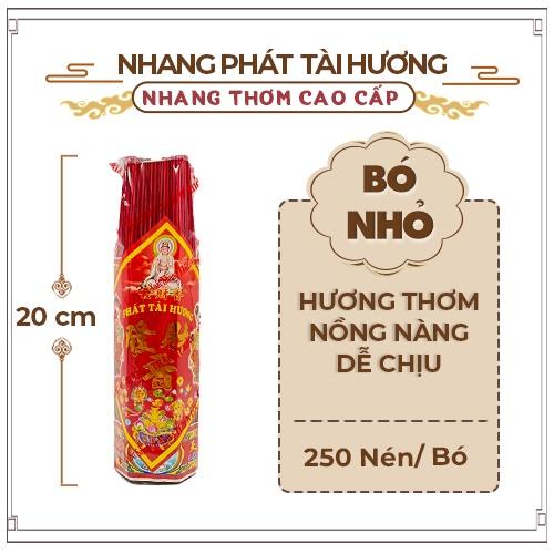 Nhang Thơm Cao Cấp Phát Tài Hương Thơm Nồng Dễ Chịu - 2 Tấc Bó Nhỏ 250 Nén