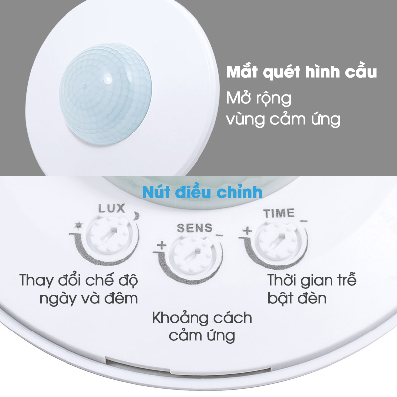 Cảm ứng bật đèn gắn trần KONO KN-S03A