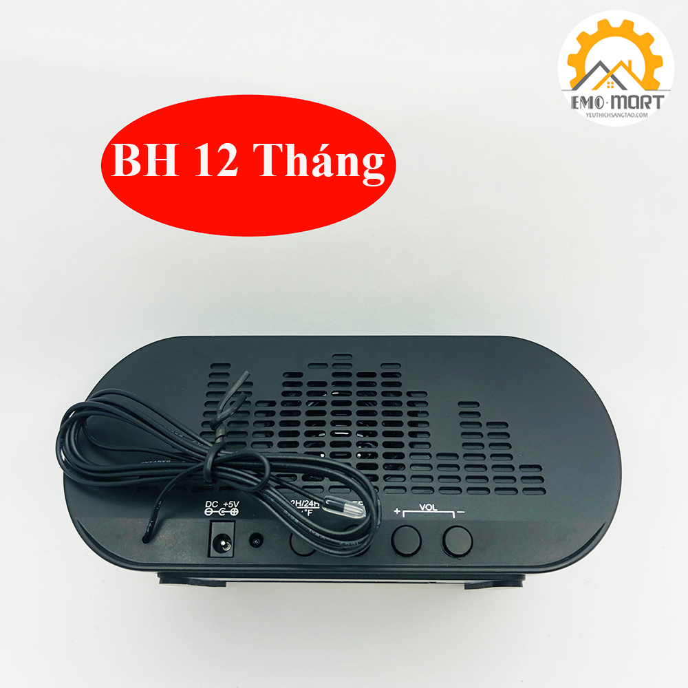 ĐỒNG HỒ ĐỂ BÀN THÔNG MINH -Kèm loa bluetooth âm thanh trầm-sắc nét, Hẹn giờ báo thức, làm việc.