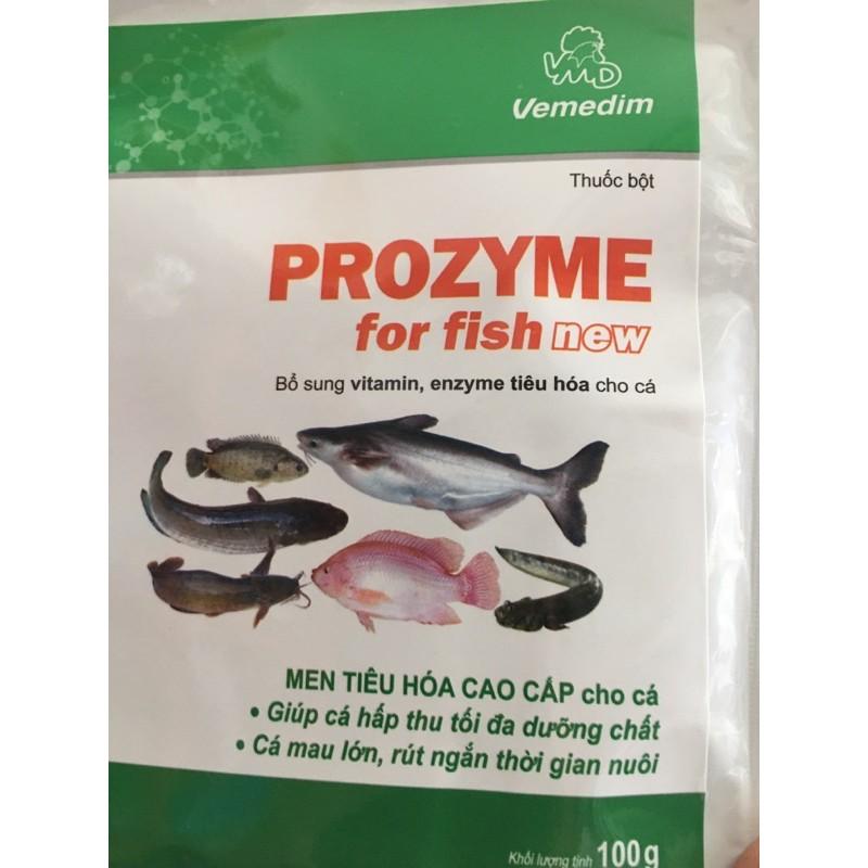 prozyme for fish, men tiêu hoá cho cá, 100g/ gói