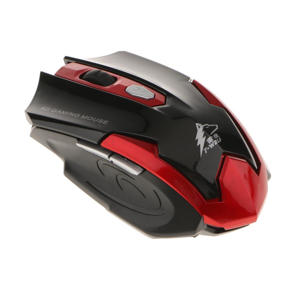 2.4G Wireless Mouse Optical Mice Adjustable DPI 6 Keys for Laptop PC