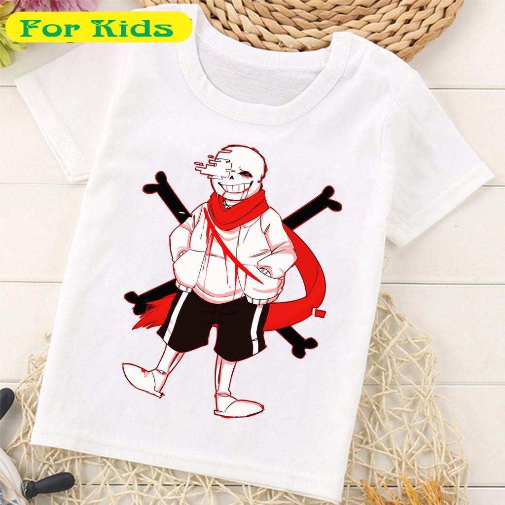 Áo in hình sans undertale cho bé trai bé gái cực hot có đủ size