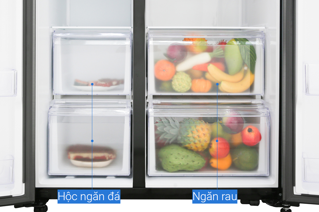 Tủ lạnh Samsung Side by Side 680L RS62R5001B4SV - Hàng chính hãng