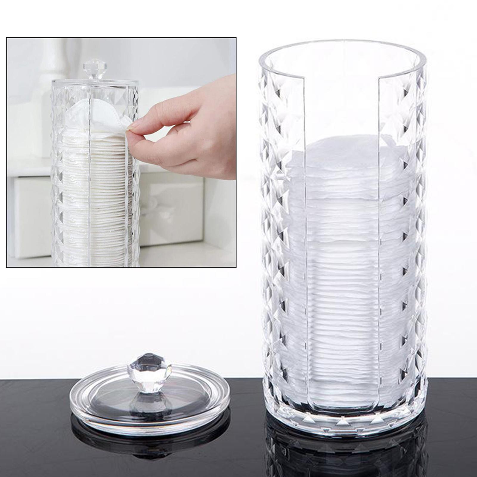 Cotton Pads Holder Organizer Clear Acrylic Make-up Remover Pads Container