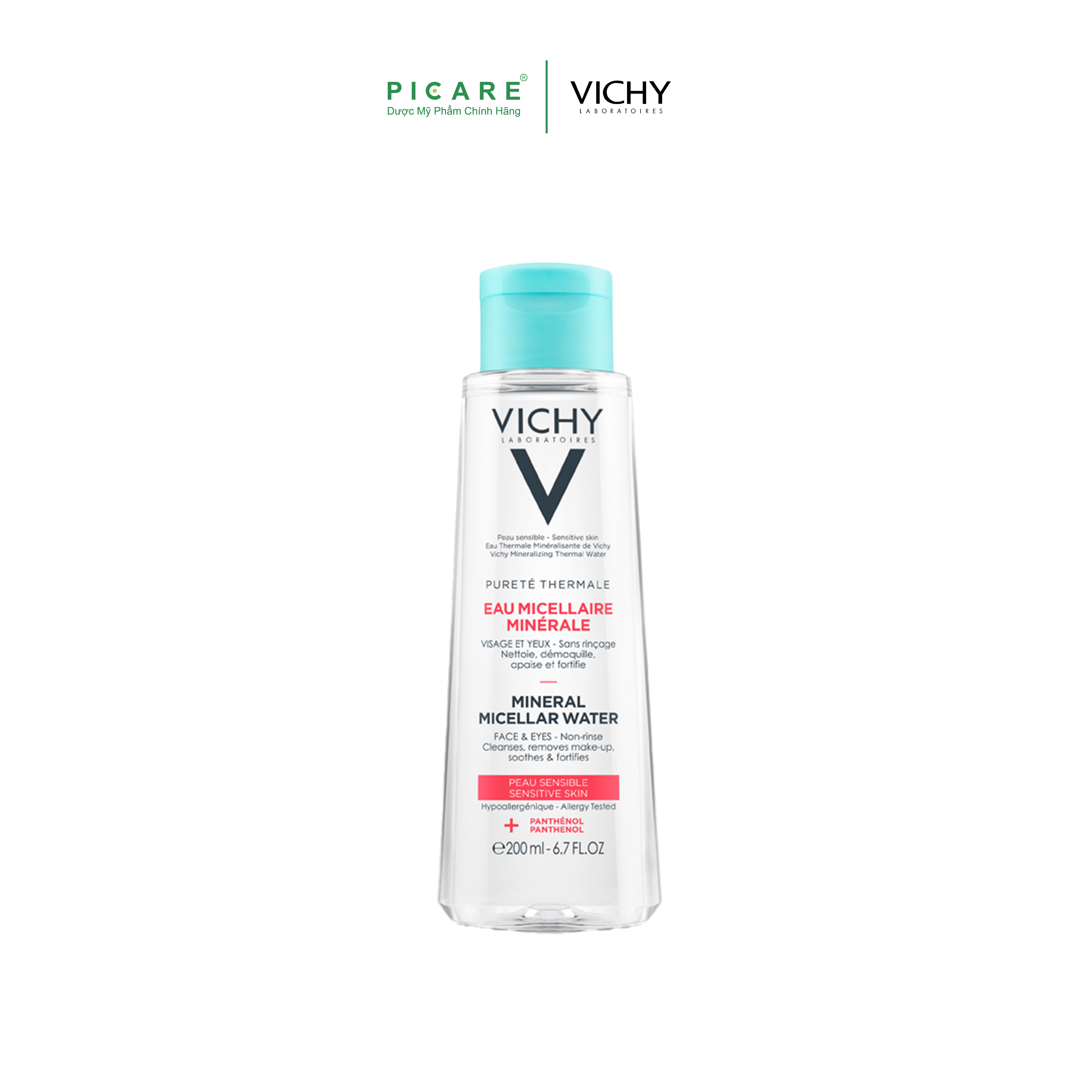 Nước Tẩy Trang Dành Cho Da Nhạy Cảm Vichy Mineral Micellar Water Sensitive 200Ml