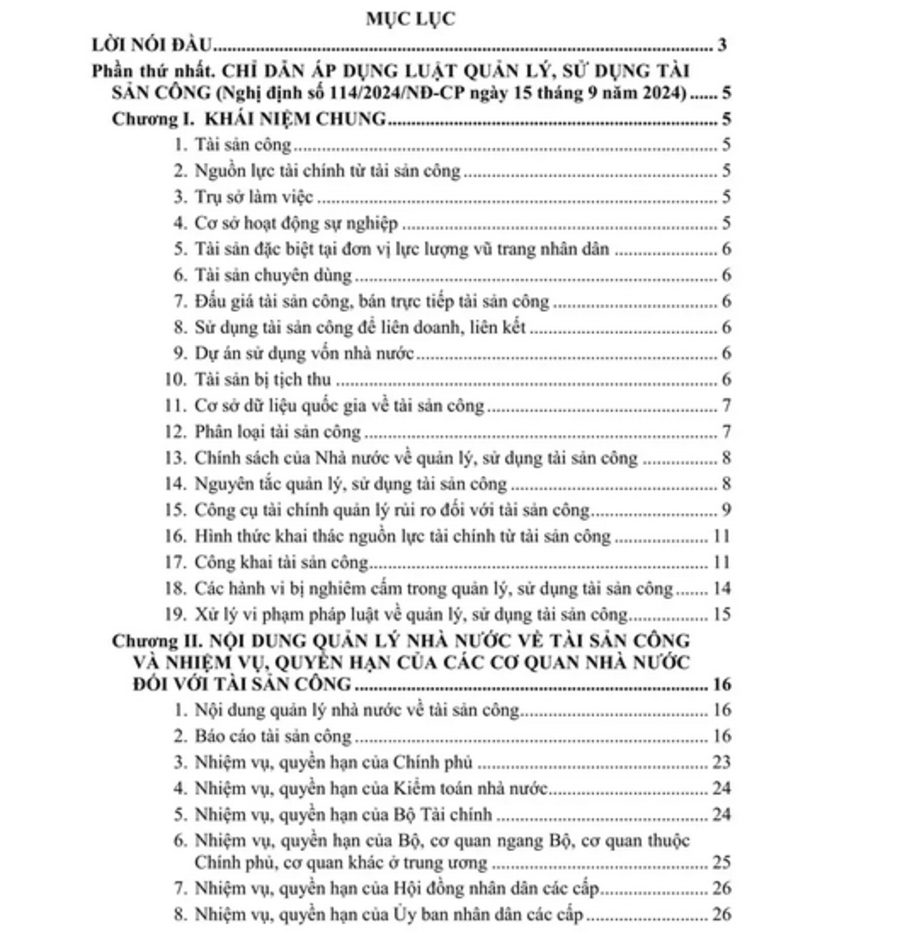 Sách Chỉ Dẫn Áp Dụng Luật Quản Lý, Sử Dụng Tài Sản Công sđ, bs 2024 – Chế Độ Quản Lý, Sử Dụng tài Sản Công - V2554T