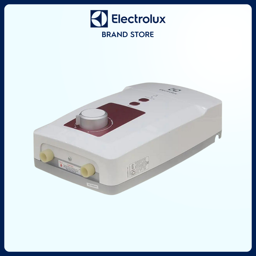 Máy nước nóng trực tiếp Electrolux 4.5kW - Trắng &amp; Đỏ - EWE451GX-DWR - Vòi tắm kháng khuẩn, chế độ an toàn SafeReady [Hàng chính hãng]