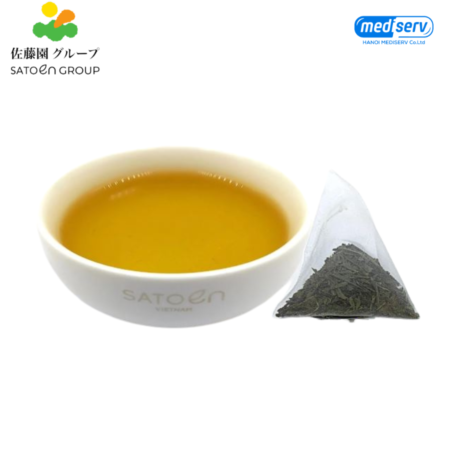 Combo 01 Trà túi lọc Satoen Houjicha Special + 01 trà túi lọc Satoen Sencha Special - Hộp 20 túi lọc