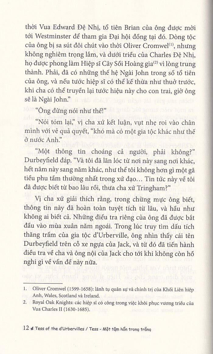 Sách Tess Một Tâm Hồn Trong Trắng
