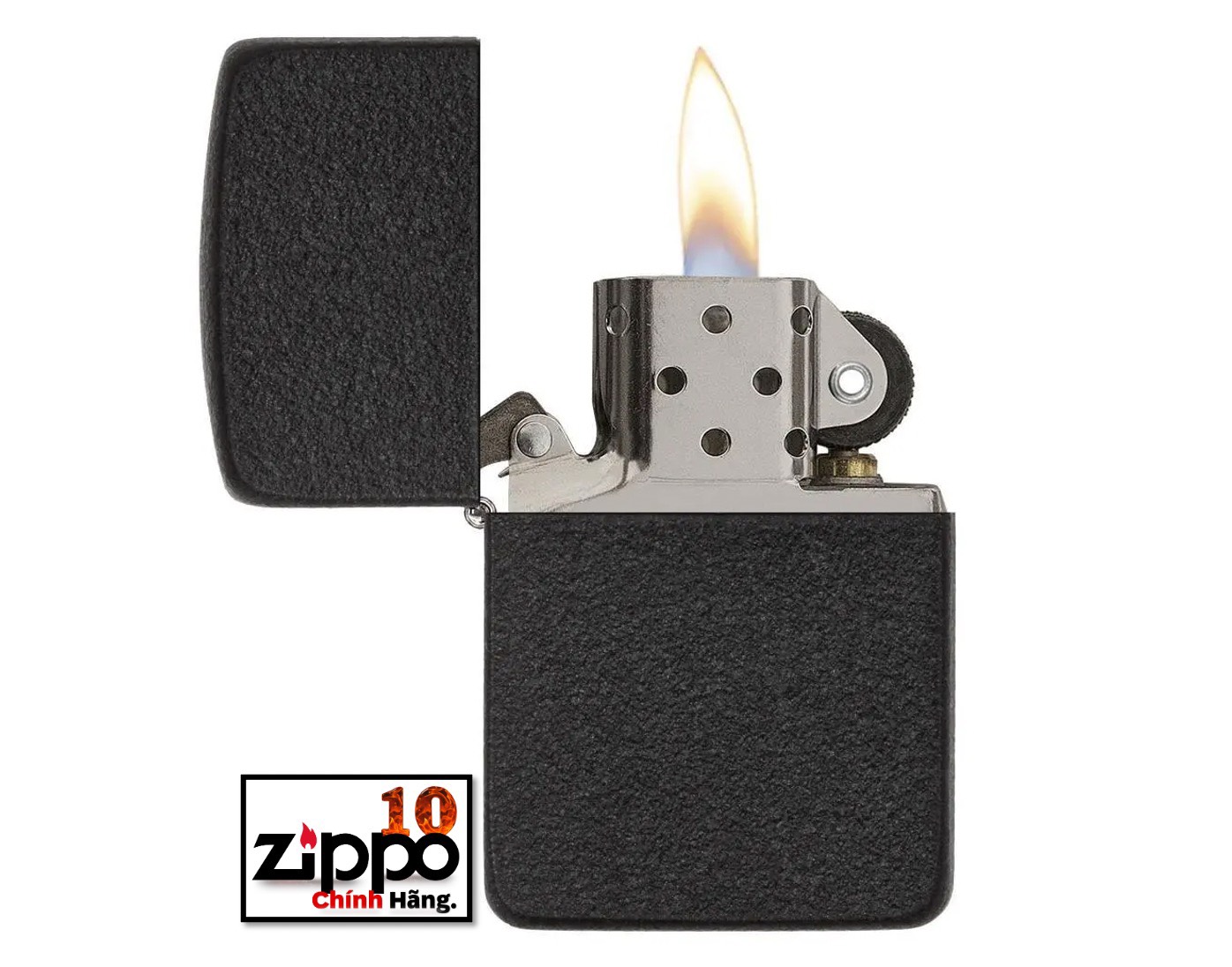 Bật lửa Zippo Replica 1941 Black Crackle SKU: 28582 - Chính hãng 100%