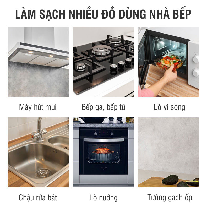 Tẩy dầu mỡ nhà bếp HGO an toàn, tiện lợi, hiệu quả