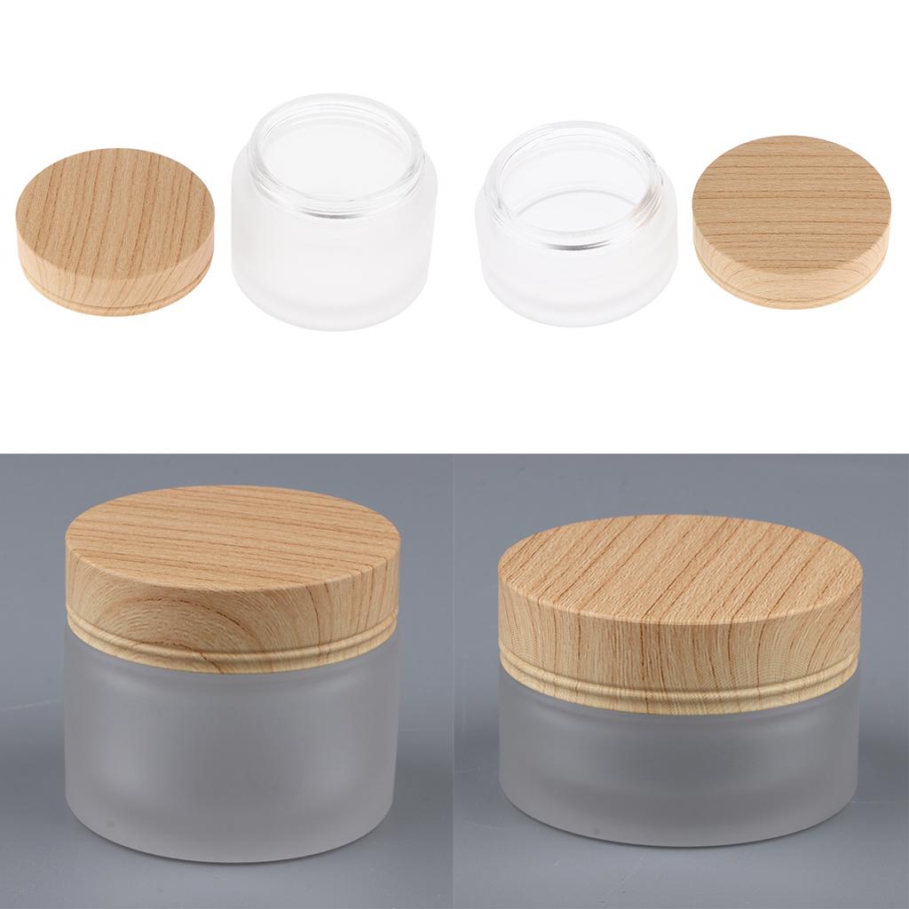 2 Pieces Empty Pot Cosmetic Bottle Makeup Tin Cream Lotion Container