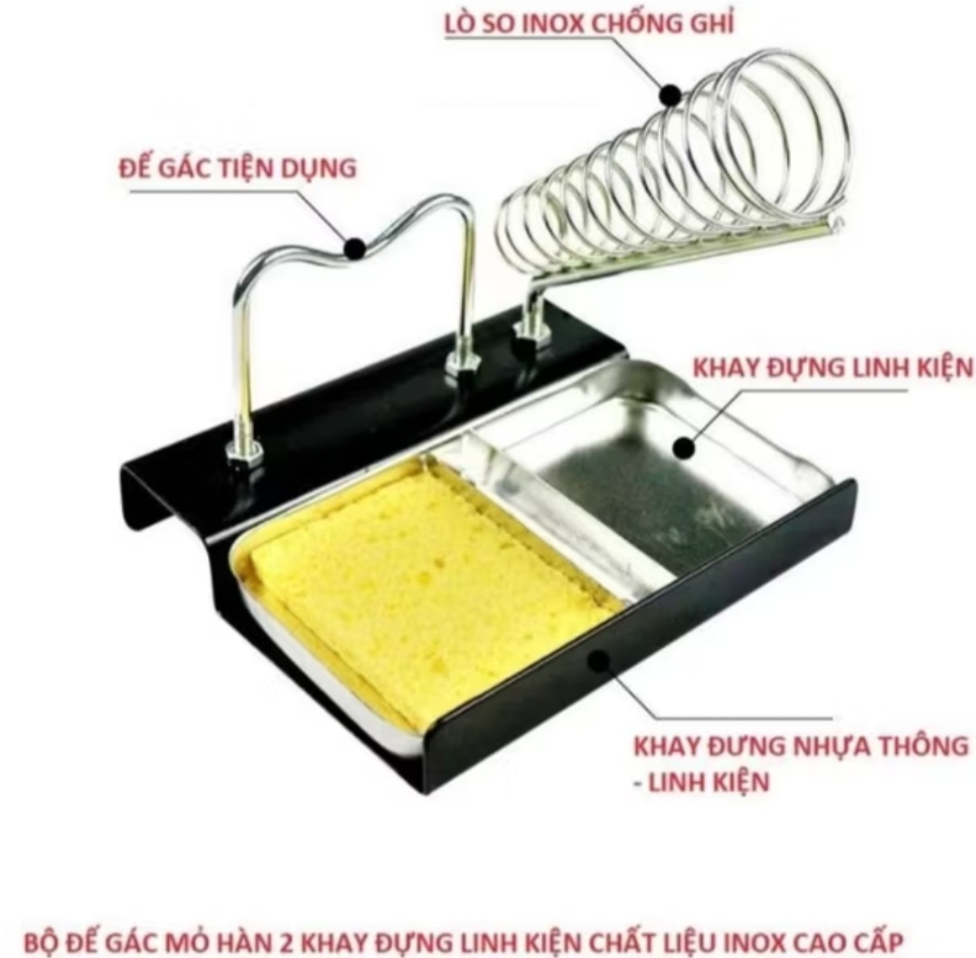 BỘ ĐẾ GÁC MỎ HÀN KIÊM KHAY ĐỰNG PHỤ KIỆN