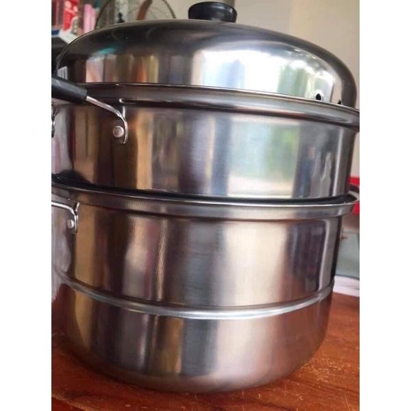 Nồi hấp 3 tầng inox tiện dụng