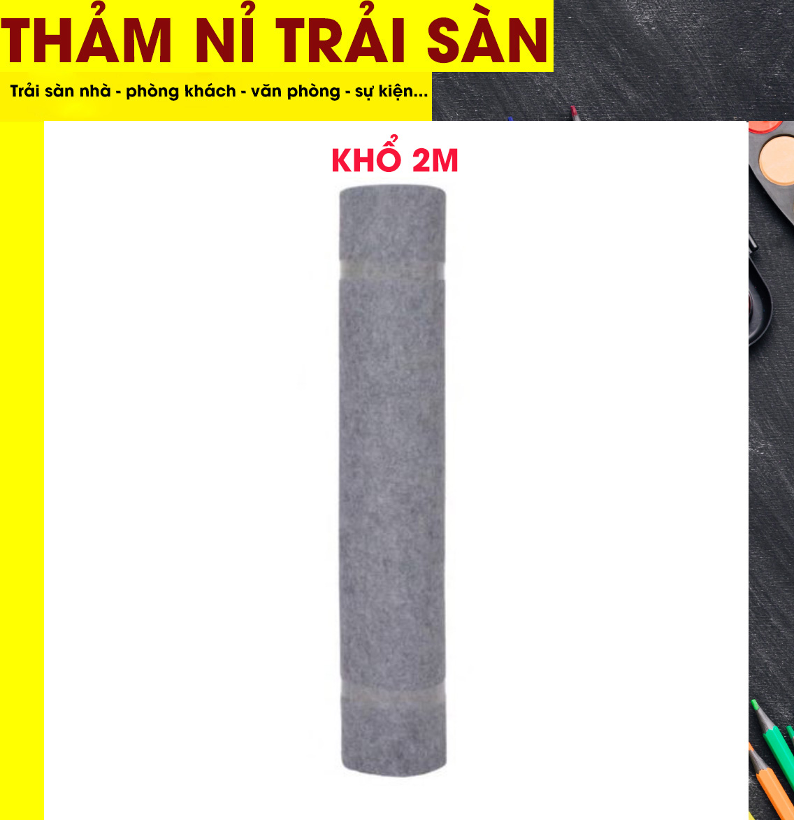 Thảm trải sàn nỉ - Thảm lót sàn trải phòng giá rẻ trải dày 3mm trải sự kiện, trải cửa hàng, phòng ngủ