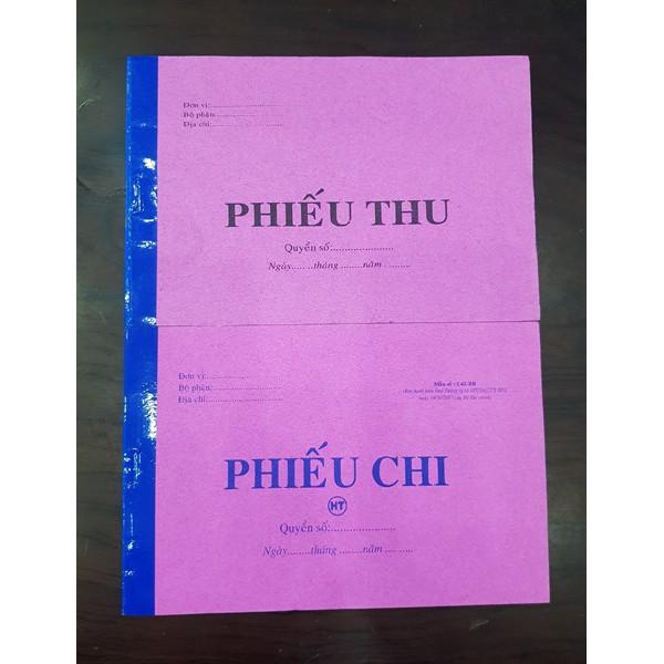 Phiếu thu chi 1 Liên giấy tốt (Cuốn)