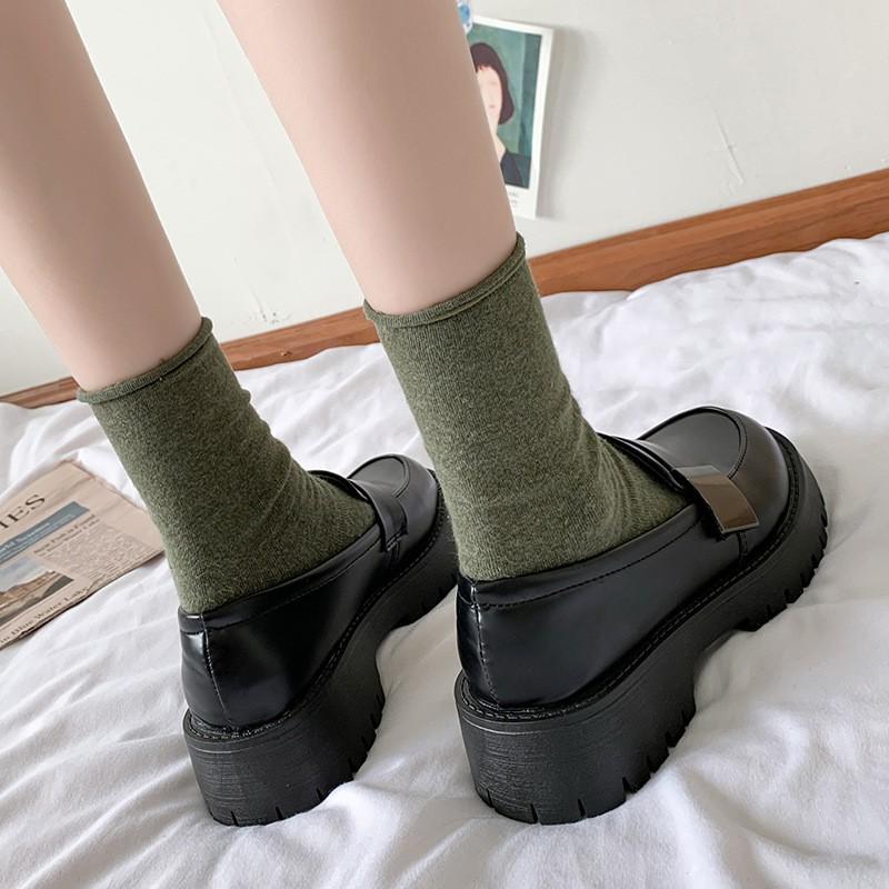 Giày búp bê phong cách retro Nhật Bản xinh xắn thời trang cho nữ