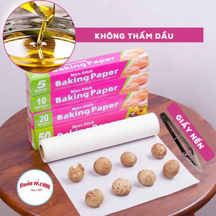 Giấy nến nướng bánh BAKING PAPER 10 mét chống dính chịu nhiệt cao - Cuộn giấy nến không thấm dầu - 01481