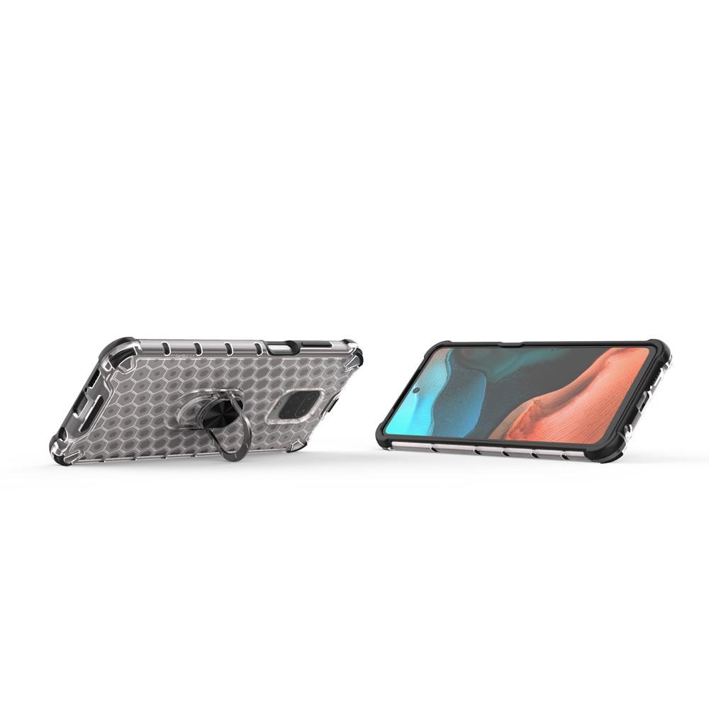 Ốp lưng cho Xiaomi Redmi Note 7 Pro 8 Pro Note 9S 9 Pro Max 10X 4G chống sốc họa tiết tổ ong kèm nhẫn iring