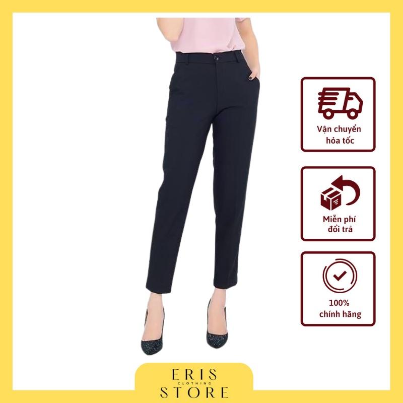 Quần baggy nữ ERIS đồ công sở mặc sang trọng chất vải cao cấp loại 1 (ảnh thật)