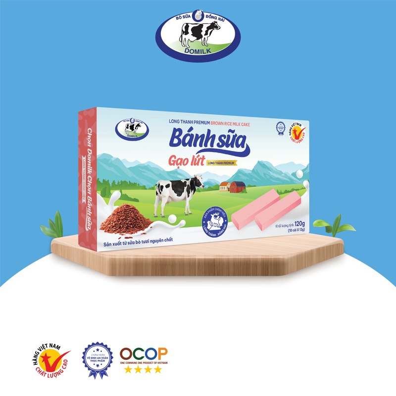 BÁNH SỮA GẠO LỨT Long Thành Premium 120g