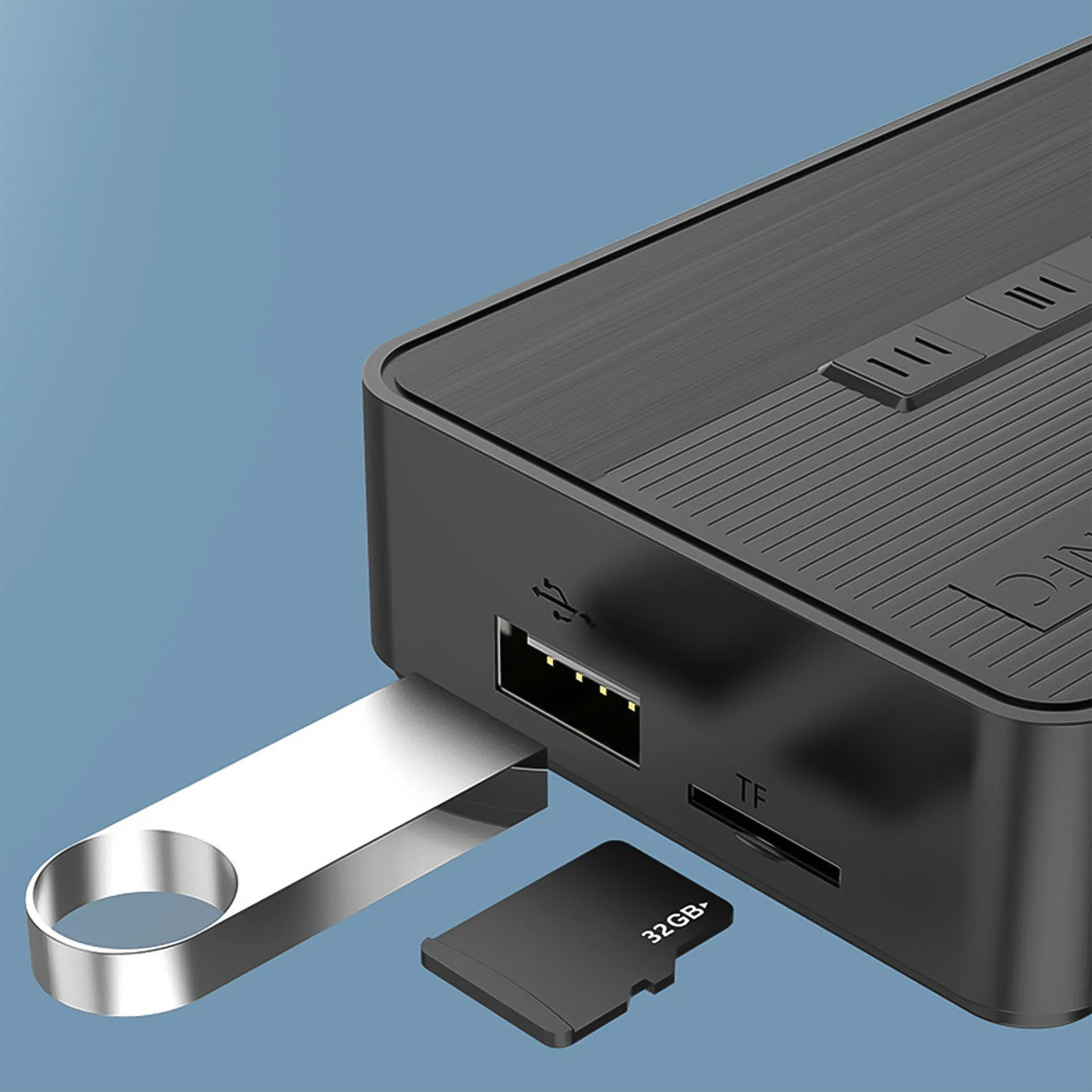Bộ thu phát bluetooth không dây Vinetteam NFC D6/D400 cho loa và amply bộ chuyển đổi âm thanh bluetooth 5.1 hỗ trợ AUX/RCA/USB U-Disk/TF có điều khiển  từ xa - hàng chính hãng